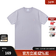 Champion冠軍棉T恤男夏季美式復古運動(dòng)情侶圓領(lǐng)簡(jiǎn)約多巴胺穿搭短袖上衣女 香芋紫 L