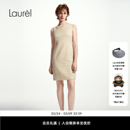 Laurèl【綿羊毛】新款小香風(fēng)羊毛A字連衣裙LWD356Y06900 黃混色 S 160/84A
