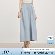 范思藍恩【徐若晗同款】通勤花苞裙女2025夏新款空氣感半身裙2776 海鹽藍 XS