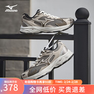 美津濃（MIZUNO）RACER S 軟底輕便運動(dòng)跑步鞋男女同款緩震透氣休閑慢跑鞋 07/褐灰色 41 (265mm)
