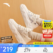 安踏冰淇淋丨板鞋女厚底增高顯瘦百搭時(shí)尚通勤防潑水防滑運動(dòng)休閑板鞋