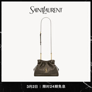 YSL圣羅蘭 女士JAMIE羊皮革肩背包【新品】 淺麝香色 U