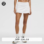 lululemon丨Pace Rival 女士運動(dòng)中腰短裙 速干 芯吸  LW8A78R 白色(LW8A84R) XS /4
