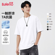 班尼路（Baleno）夏季男士短袖T恤7A抗菌涼感百搭休閑上衣男寬松舒適透氣潮流男裝