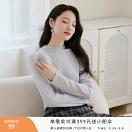 香影黑色打底針織衫女2025秋冬新款氣質(zhì)修身長(cháng)袖套頭內搭小衫上衣 藍色 XL 170/92A/125-140斤