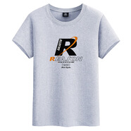 賓宇兄弟（BINYUXD）男士短袖t恤潮牌夏天寬松insT恤潮流純棉半袖青春男裝半截袖體恤 淺灰色 S