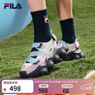 斐樂(lè ) 斐樂(lè )女鞋草莓涼鞋夏厚底增高瑪麗珍運動(dòng)魔術(shù)貼涼拖 粉紅沙司/淡水色-SD 38