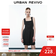 UR2025春季新款女裝休閑甜美風(fēng)鏤空短款連衣裙UYY750049 黑色 XS