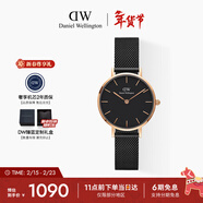 丹尼爾惠靈頓（DanielWellington）DW女士手表小眾輕奢流金鋼帶石英腕表送女友新年禮物DW245