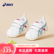 亞瑟士亞瑟士童鞋新款男女兒童經(jīng)典運動(dòng)皮面休閑鞋學(xué)步鞋 100_白花色 21 小童（內長(cháng)13CM）