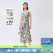 艾諾絲雅詩(shī)商場(chǎng)同款夏季新品幾何圖形波點(diǎn)側開(kāi)叉吊帶連衣裙20439005 藝術(shù)幾何 M
