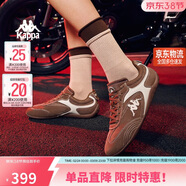 KappaWing官方男鞋賽車(chē)運動(dòng)德訓鞋子男春季新款跑步鞋男 栗棕色  41