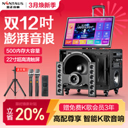 金正N8-66家庭ktv音響套裝 戶(hù)外廣場(chǎng)舞視頻點(diǎn)歌音響麥克風(fēng)唱歌k歌專(zhuān)用全套設備家用功放一體機帶顯示屏