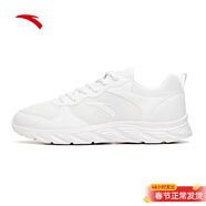 安踏（ANTA）跑步鞋網(wǎng)面透氣運動(dòng)休閑跑步鞋子新款運動(dòng)鞋 安踏白/霧灰-2 42