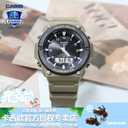 卡西歐（CASIO） 男表女表卡西歐手表男女情侶表學(xué)生時(shí)尚運動(dòng)表太陽(yáng)能雙顯電子表 AQ-S820W-5AVPF噬神者 太陽(yáng)能