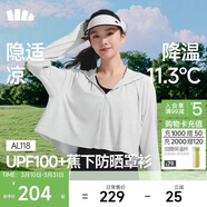 蕉下（beneunder）防曬衣女春夏新款冰絲涼感升級披肩AL118淺炭灰L