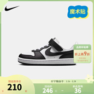 NIKE 耐克男女童休閑板鞋COURT BOROUGH魔術(shù)貼易穿脫兒童運動(dòng)童鞋低幫 DV5457-131 28 【建議腳長(cháng)17cm】