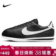 耐克NIKE休閑鞋男子板鞋阿甘鞋CORTEZ運動(dòng)鞋DM4044-001黑白42