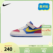 NIKE 耐克男女童休閑板鞋COURT BOROUGH魔術(shù)貼易穿脫兒童運動(dòng)童鞋低幫 IM2182-633 31 【建議腳長(cháng)19cm】