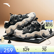 安踏星芒丨復古厚底休閑鞋男女同款2026春季厚底增高運動(dòng)情侶款老爹鞋 【女】基礎黑/城堡灰/白堊色-2 35.5 (女)