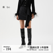 播半身裙女商場(chǎng)同款小個(gè)子歐美風(fēng)短款包臀裙BDQ3BD1682 K40黑色 S