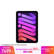 Apple/蘋(píng)果 iPad mini (A17 Pro) 8.3英寸 平板電腦(512G eSIM版/mini7/MYHK3CH/A)紫色