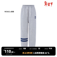 little MO&Co.加絨褲 童裝冬季褲子男童女童運動(dòng)衛褲兒童褲子長(cháng)褲 中花灰色 100 110/50