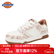 Dickies板鞋男鞋2026春季新款鞋子男休閑鞋百搭運動(dòng)鞋男女情侶鞋面包鞋 28白磚紅 40