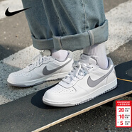 耐克（NIKE）男鞋板鞋 2026新款春季時(shí)尚運動(dòng)鞋舒適耐磨低幫運動(dòng)休閑鞋滑板鞋 BIG/灰白/建議拍大半碼 44.5