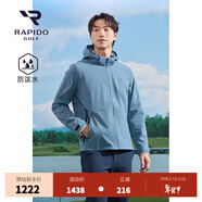 Rapido靂霹道春夏男士高爾夫GOLF防潑水外套VN5Z39P03 藍色 M 170/88A