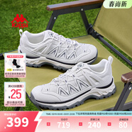 Kappa卡帕男鞋戶(hù)外登山鞋男2026新款厚底老爹鞋透氣運動(dòng)跑鞋子男款 經(jīng)典白/黑色 40