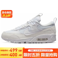 耐克NIKE休閑鞋女氣墊AIR MAX 90 FUTURA運動(dòng)鞋DM9922-101白36.5