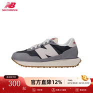 NEW BALANCENB新款男鞋女鞋237系列運動(dòng)鞋MS237SB復古潮搭百搭新年紅品休閑鞋 MS237SC淺灰/深藍色 41.5
