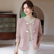 拉夏貝爾（La Chapelle）2026春秋新款小個(gè)子時(shí)尚簡(jiǎn)約風(fēng)外套秋冬小香風(fēng)設計感外套上衣女潮 粉色 M