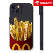 詩(shī)迦努黃金萬(wàn)兩薯條iPhone16ProMax手機殼金色軟殼適配15ProMax14Pro 天使黑_黃金薯條 iPhone_6