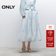 ONLY2025夏季新款百搭高腰顯瘦中長(cháng)裙花苞裙半身裙女|125216006 H3J伊犁扎 S