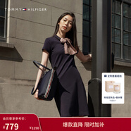 Tommy Hilfiger【修身顯瘦】Tommy26春夏新款女裝珠地網(wǎng)眼POLO連衣裙節日禮物 【經(jīng)典凈色】經(jīng)典黑BDS XS