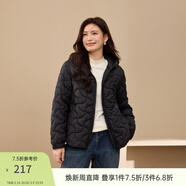 纖莉秀【連帽保暖棉服】大碼女裝百搭舒適短外套胖mm2025冬裝新款3956 黑色 2XL