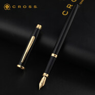 高仕（CROSS）鋼筆高端新世紀系列CENTURY II禮盒商務送禮男女生日禮物簽字筆 黑琺瑯鍍金