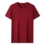 凡客誠品時(shí)尚休閑純棉素色T恤衫情侶款半袖 酒紅色 2XL