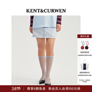 KENT&CURWEN肯迪文春夏系列女士棉質(zhì)水洗牛仔半身短裙女神節禮物 淺藍色92 S
