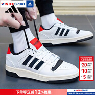 阿迪達斯（adidas）男鞋 26春季新款透氣休閑運動(dòng)鞋耐磨休閑鞋網(wǎng)球鞋百搭低幫板鞋 黑白紅/撞色板鞋/現貨速發(fā) 40.5 【內長(cháng)250mm】