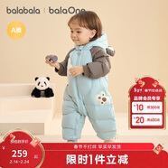 巴拉巴拉童裝嬰兒連體羽絨服連體衣寶寶衣服2025冬裝哈衣爬服萌趣男童女童