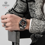 左微沙（JOWISSA）瑞士原裝進(jìn)口石英表男表多功能計時(shí)鬧鈴夜光防水新年生日禮物 棕色-表盤(pán)40MM-J7.055.L