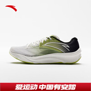 安踏毒刺|男鞋運動(dòng)鞋軟底網(wǎng)面透氣跑步鞋休閑運動(dòng)鞋男士 【柏油路霸】白/嫩葉綠/黑-10 44.5