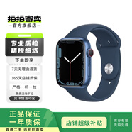 Apple Watch Series7 蘋(píng)果手表可測血氧 二手智能手表 二手手表S7 S7/蜂窩/藍色 45mm