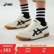 亞瑟士ASICS男鞋女鞋運動(dòng)休閑鞋復古籃球鞋百搭板鞋 COURT MZ 米白色/黑色 44
