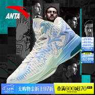 安踏KT3 team｜籃球鞋男春夏季湯普森防滑減震男戶(hù)外實(shí)戰比賽運動(dòng)鞋子 【KT3 TEAM高幫款新配色】紙莎白/淡粉藍-1 43