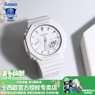 卡西歐（CASIO） 男表女表卡西歐手表男女情侶表學(xué)生時(shí)尚運動(dòng)表太陽(yáng)能雙顯電子表 GMA-S2100-7APR白雪公主-現貨