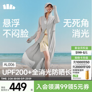 蕉下（beneunder）女士全防護防曬衣長(cháng)款女夏季薄款長(cháng)袖防紫外線(xiàn)防曬服開(kāi)衫上衣 高山灰 XL